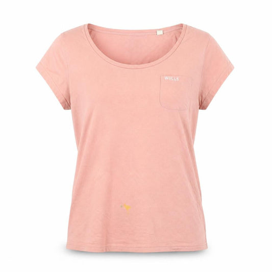 Jack Wills Women’s Pink Cotton Blend Short Sleeve T-Shirt UK 12