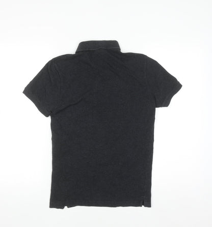 Lacoste Men's Black Slim Fit Cotton Polo Shirt XS