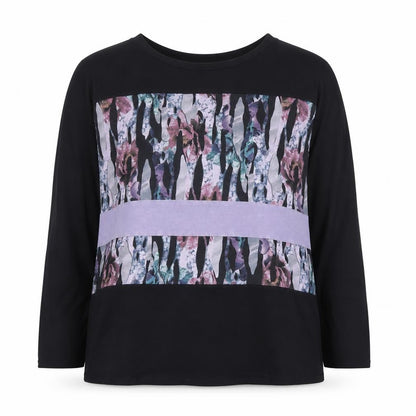 Post Card From Brighton Women's Multicoloured Floral Long Sleeve Jersey Top Size S
