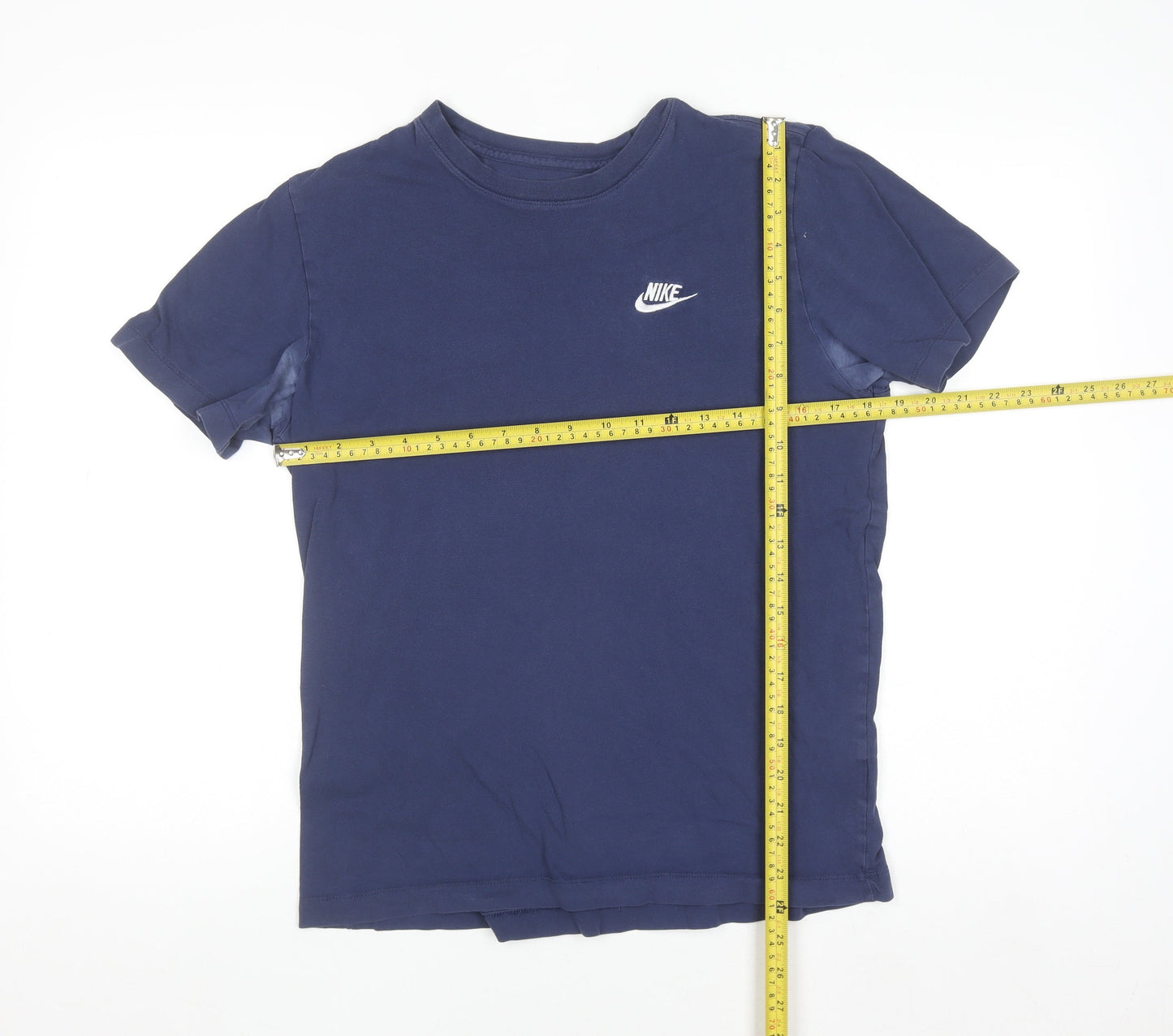 Nike Men's Blue Regular Fit Cotton Sports T-Shirt M