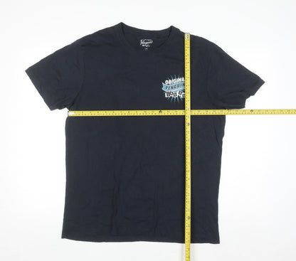 Original Penguin Men's Blue Graphic Logo Crew Neck T-Shirt Size L