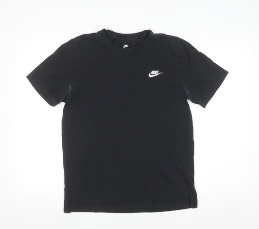 Nike Men's Black Crew Neck Short Sleeve Cotton T-Shirt M