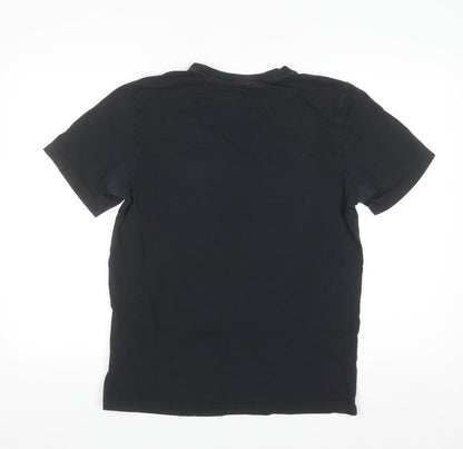 Nike Men's Black Crew Neck Short Sleeve Cotton T-Shirt M