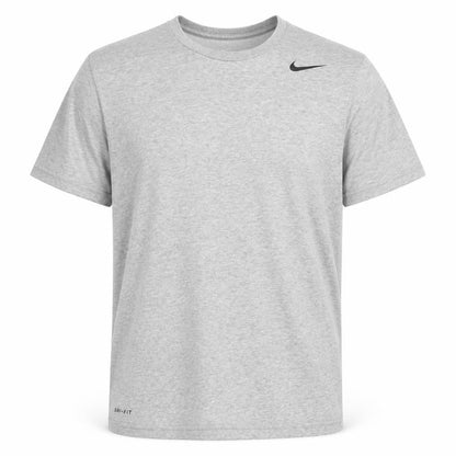 Nike Men's Grey Dri-Fit Athletic Short Sleeve Crew Neck T-Shirt M