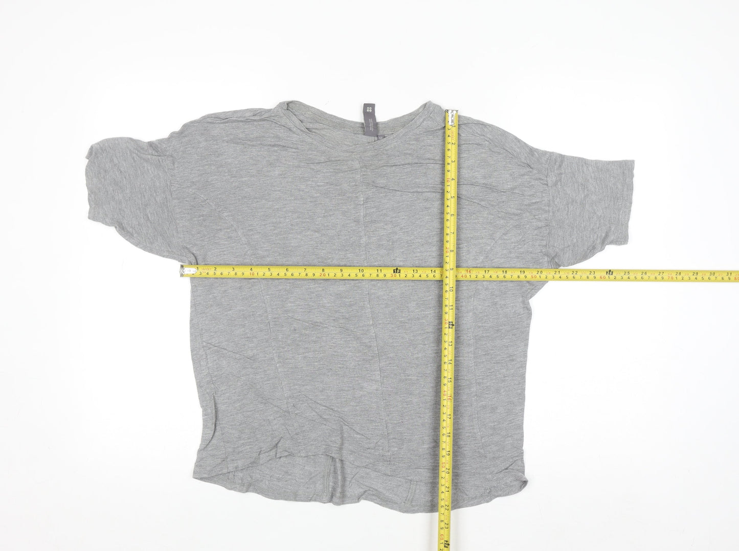 Sweaty Betty Womens Grey Short Sleeve Relaxed Fit Jersey T-Shirt M