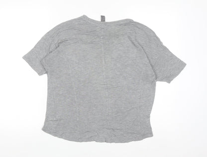 Sweaty Betty Womens Grey Short Sleeve Relaxed Fit Jersey T-Shirt M