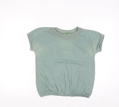 Next Women’s Green Short Sleeve 100% Cotton T-Shirt Size 10