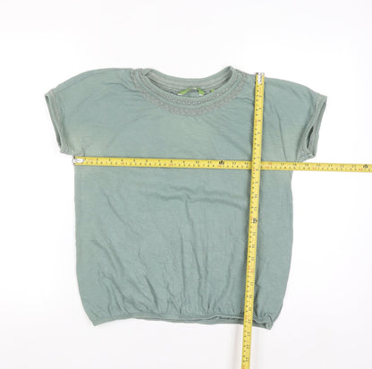 Next Women’s Green Short Sleeve 100% Cotton T-Shirt Size 10