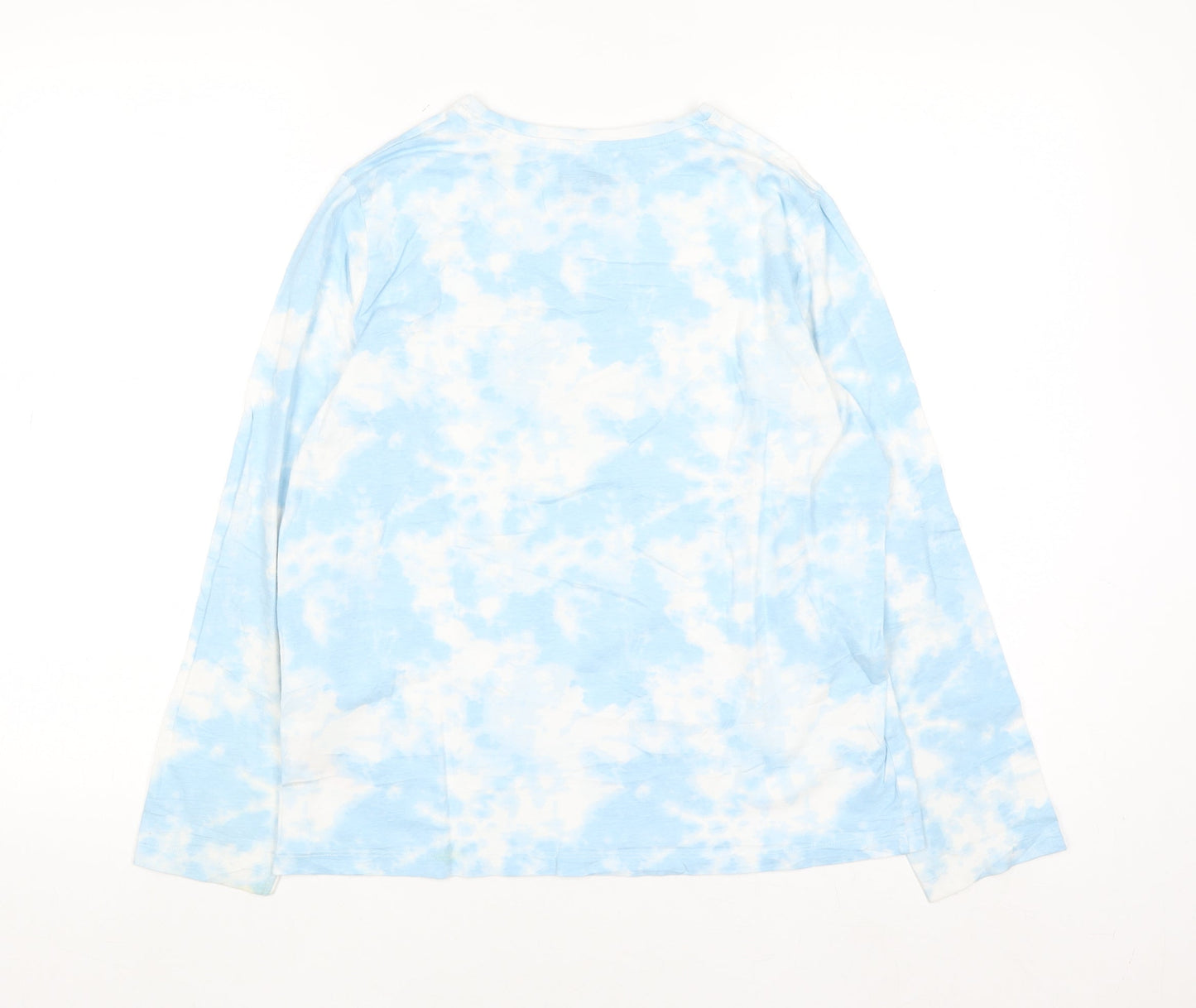 Disney Girls Blue Tie Dye Stitch Long Sleeve T-Shirt 12-13 Years 158cm
