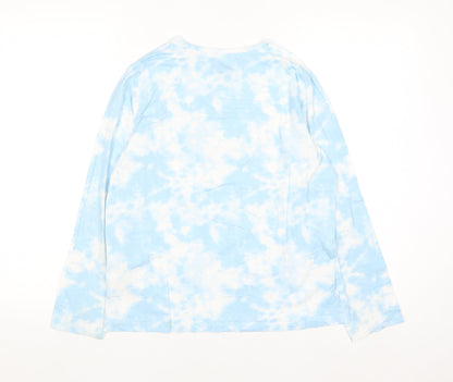 Disney Girls Blue Tie Dye Stitch Long Sleeve T-Shirt 12-13 Years 158cm