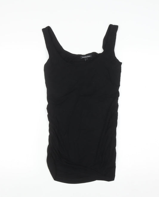 Isabella Oliver Women Black Maternity Tank Top Size 2 Slim Fit