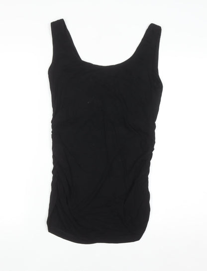 Isabella Oliver Women Black Maternity Tank Top Size 2 Slim Fit