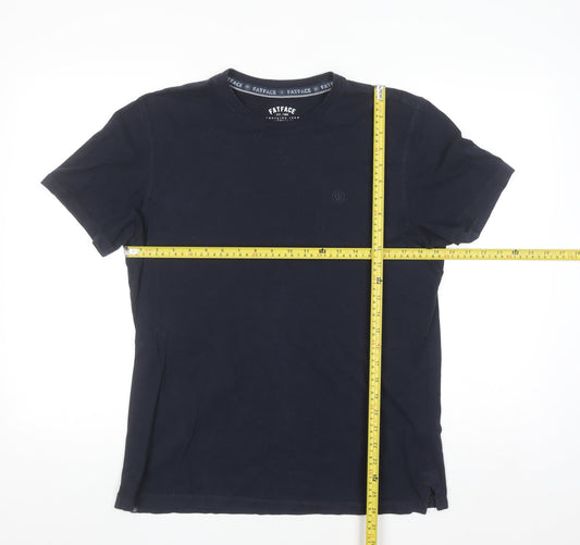 FatFace Men's Blue Organic Cotton Crew Neck T-Shirt M