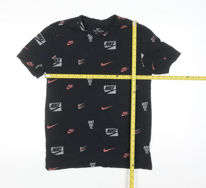 Nike Men's Black Graphic Logo Sports T-Shirt Size S