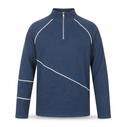 ASOS DESIGN Men's Blue XS 1/4 Zip Slim Fit Sweatshirt