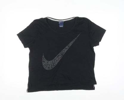 Nike Women's Black Short Sleeve Crew Neck Sports T-Shirt Size S