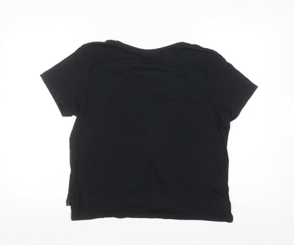 Nike Women's Black Short Sleeve Crew Neck Sports T-Shirt Size S