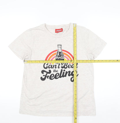 Coca-Cola Women’s Beige Retro Graphic T-Shirt Size 10