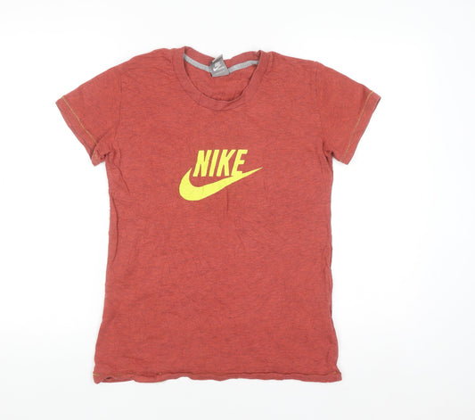 Nike Women’s Red Logo Sportswear T-Shirt Size L UK 14/16 Casual Top