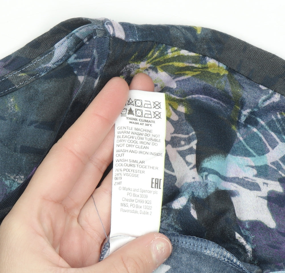 Marks and Spencer Women’s Multicoloured Floral T-Shirt Size 16