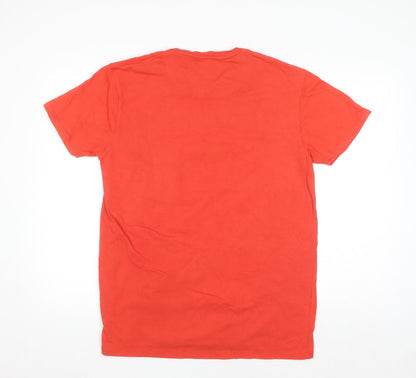 Uniworth Men's Red Cotton Music Graphic T-Shirt - Size L Smart Fit