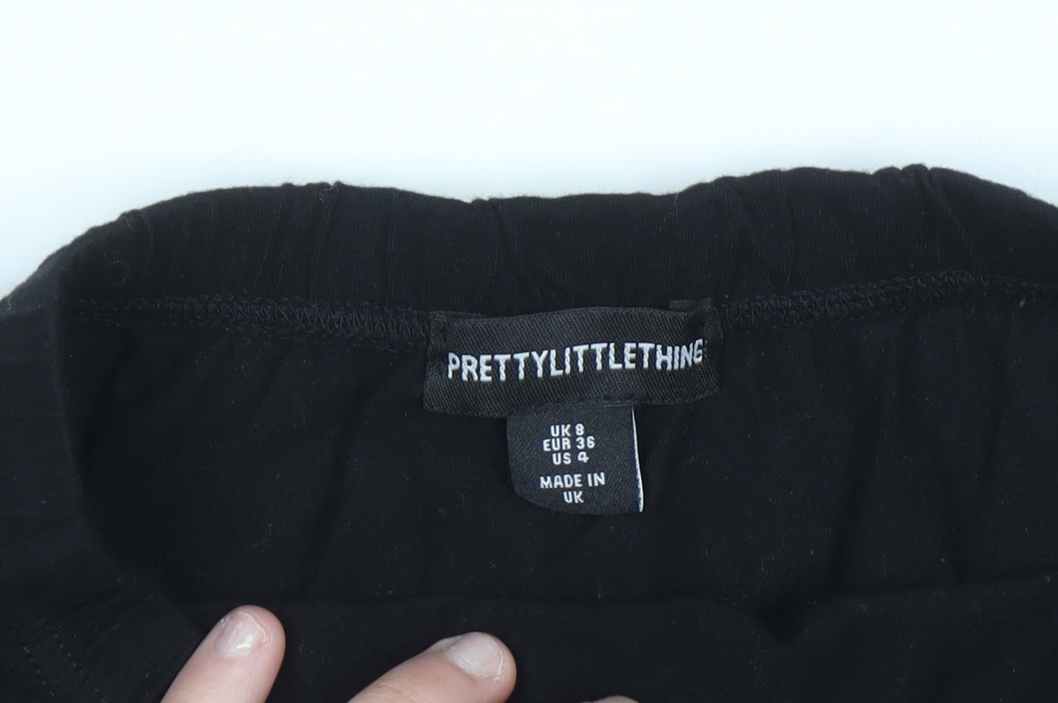 PrettyLittleThing Women’s Black Size 8 Pencil Stretch Skirt