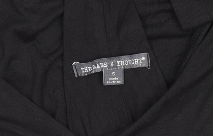 Threads 4 Thought Women's Black S Sleeveless Tank Dress