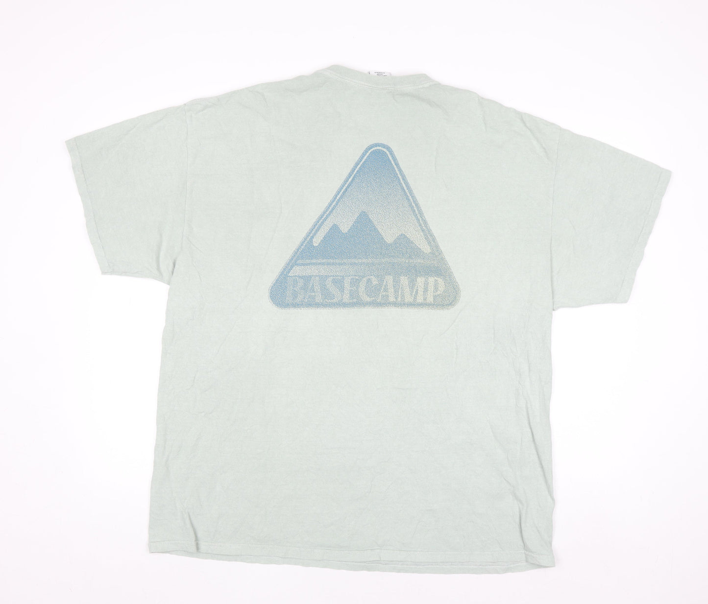 Urban Outfitters Men's Green Basecamp Graphic Cotton T-Shirt Size L