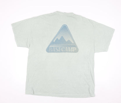 Urban Outfitters Men's Green Basecamp Graphic Cotton T-Shirt Size L