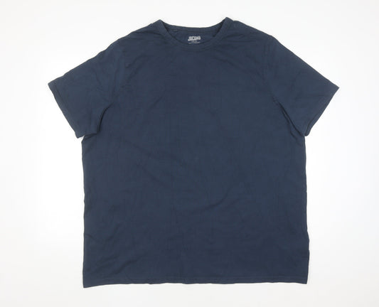 Jacamo Men's Navy 2XL Cotton Crew Neck T-Shirt