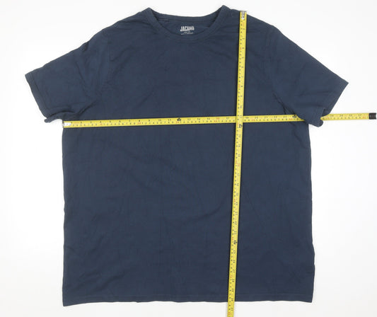 Jacamo Men's Navy 2XL Cotton Crew Neck T-Shirt