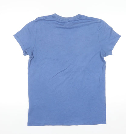 Abercrombie & Fitch Men’s Blue Graphic Crew Neck Muscle T-Shirt Size S