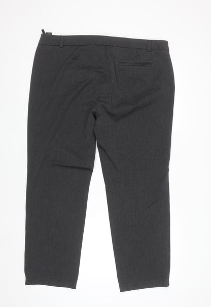 Marks and Spencer Women's Charcoal Slim Trousers Size 18