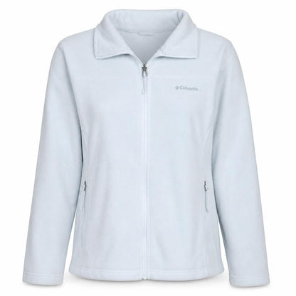 Columbia Womens White Fleece Full Zip Jacket Size L