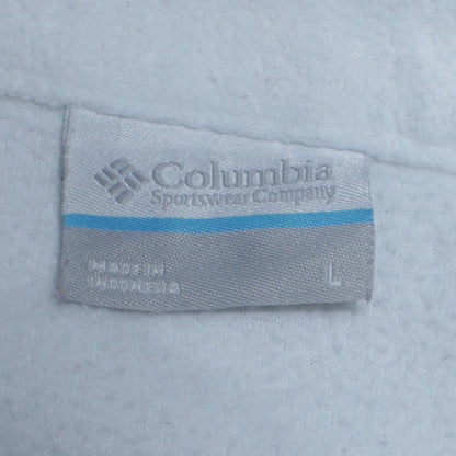 Columbia Womens White Fleece Full Zip Jacket Size L