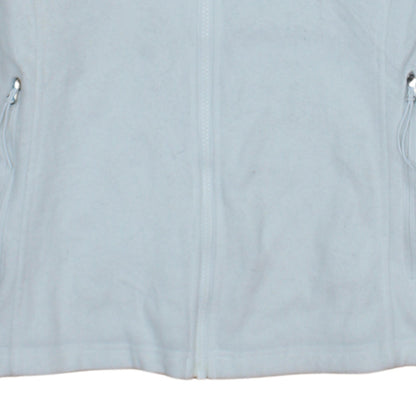 Columbia Womens White Fleece Full Zip Jacket Size L