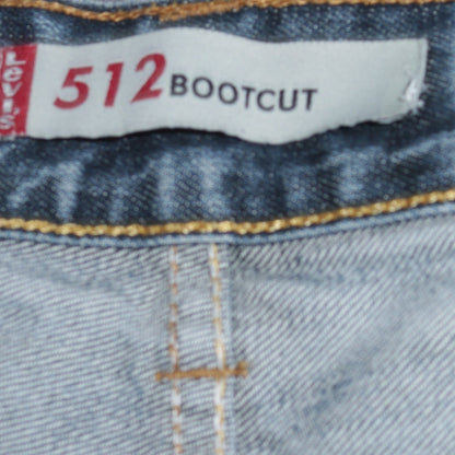 Levi's 512 Bootcut Blue Denim Jeans Mens 32W x 32L Regular Fit