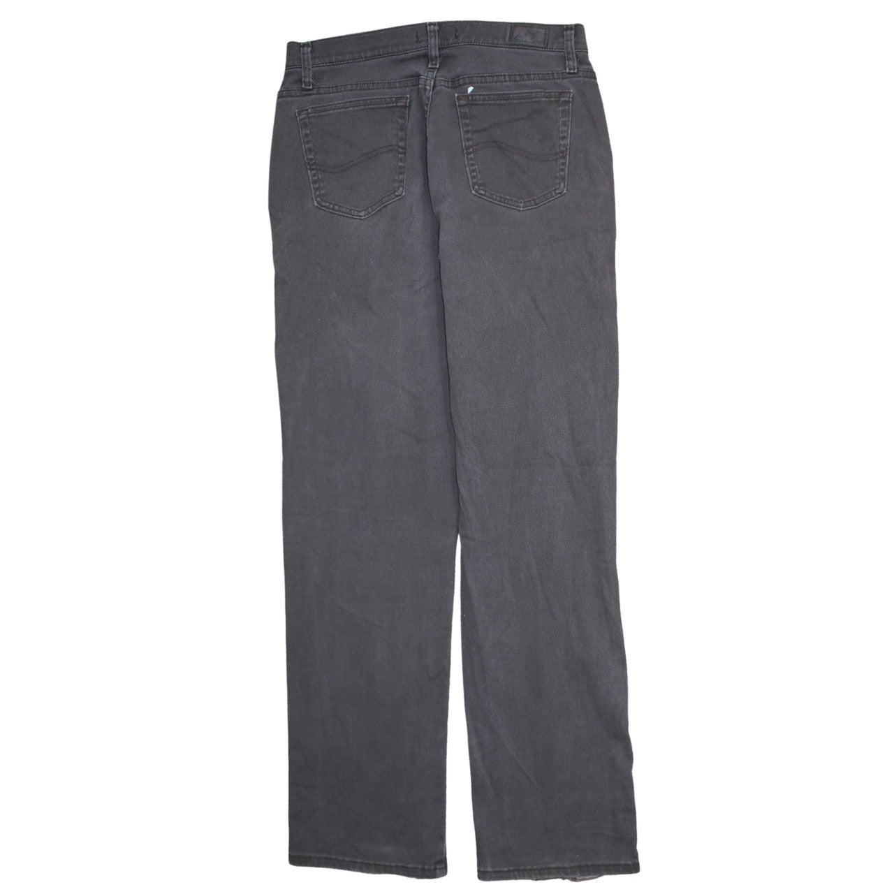 Lee Women's Grey Relaxed Straight Tall Jeans Size 12 Long