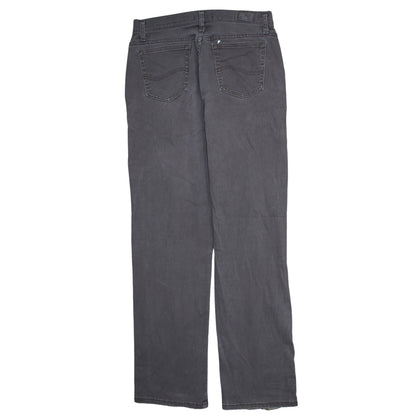 Lee Women's Grey Relaxed Straight Tall Jeans Size 12 Long