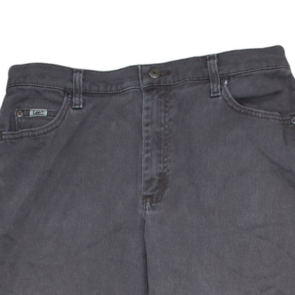 Lee Women's Grey Relaxed Straight Tall Jeans Size 12 Long