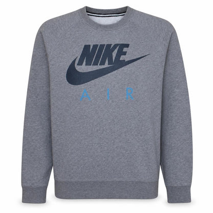 Nike Men's Grey Air Logo Pullover Sweatshirt Size M