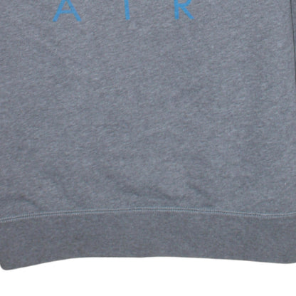 Nike Men's Grey Air Logo Pullover Sweatshirt Size M