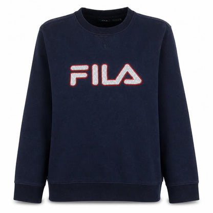 Fila Men's Blue Crew Neck Logo Sweatshirt Size L