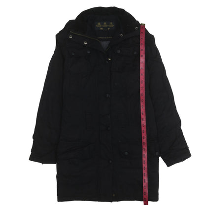 Barbour Women's Black Waterproof Parka Coat Size 10 Long