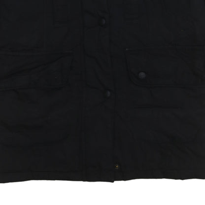Barbour Women's Black Waterproof Parka Coat Size 10 Long
