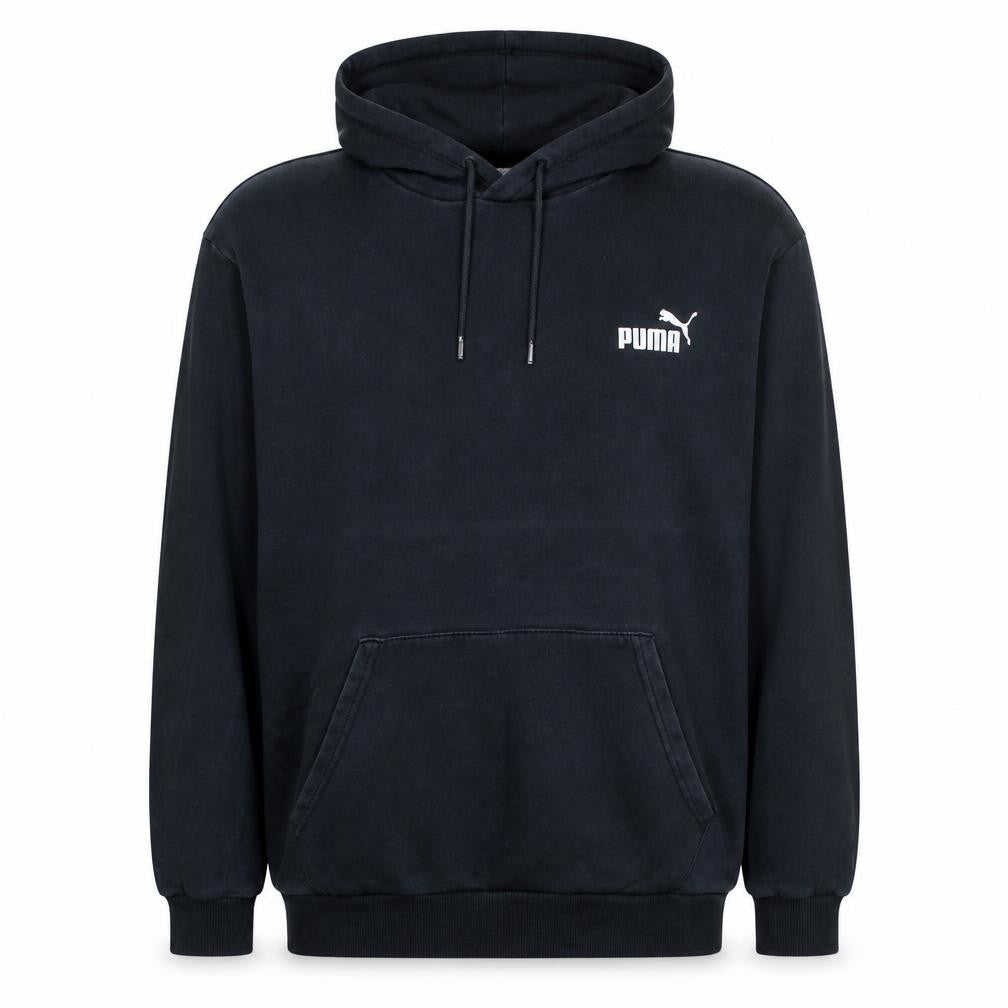 Puma Men's Black 2XL Pullover Hoodie Fleece Logo Sweatshirt