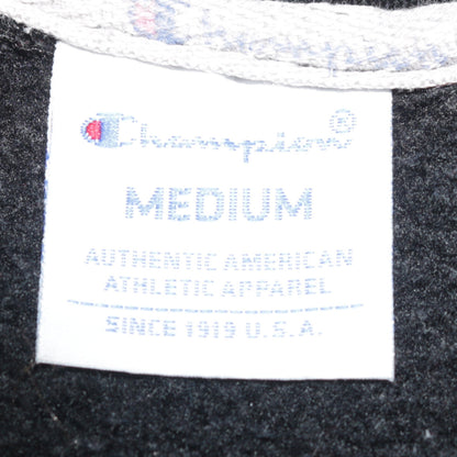 Champion Men's Black Medium Pullover Hoodie with Logo Embroidery
