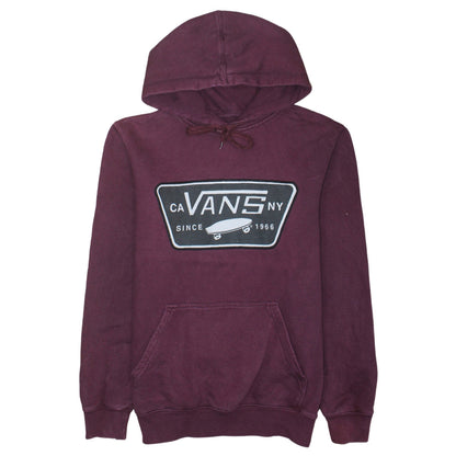 Vans Men's Small Purple Pullover Hoodie with Logo Graphic