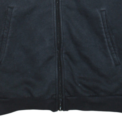 Adidas Women Black XS Full Zip Hoodie Sweatshirt Cotton Blend
