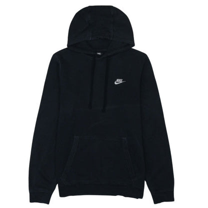 Nike Men's Black Pullover Hoodie Size S Logo Fleece Sweatshirt